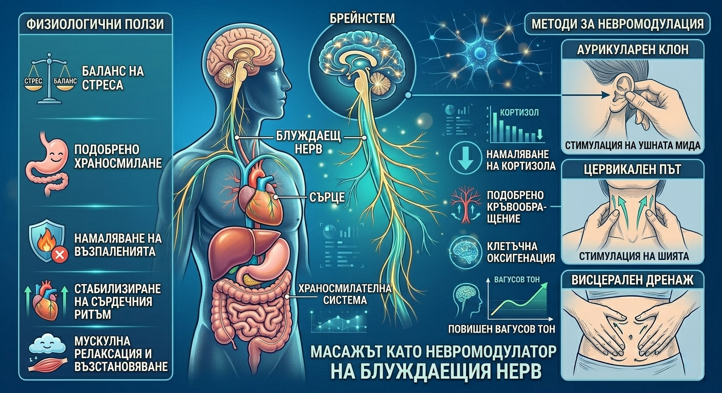 Масажът като невромодулатор на блуждаещия нерв